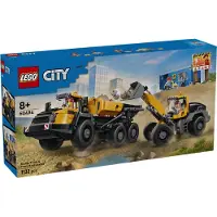 LEGO CITY 60494 Tippbil och spadmaskin (60494); bygg- och kontorscontainer med 2 byggfordon