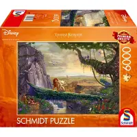 Schmidt Spiele Lejonkungen Disney Thomas Kinkade: Återvänd Till Pride Rock? (sch57396) Pussel 6000 Bitar
