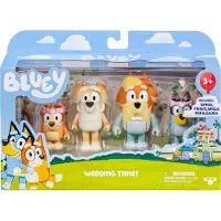 Bluey Figurer 4-pack Figurer Bröllop Bluey
