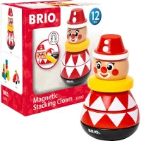 BRIO Stapelleksaker - Magnesisk - Clown - 5 Delar - - One Size - Stapelleksaker