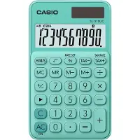 Casio SL-310UC - Fickkalkylator - 10 siffror - solcellspanel, batteri - grön