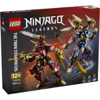 LEGO NINJAGO 71870 Tvillings-titanmech; actionfigurer för att bygga, leka och ställa ut