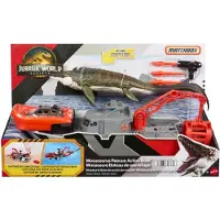 Matchbox Mosasaurus Räddningsbåtsspelfigur