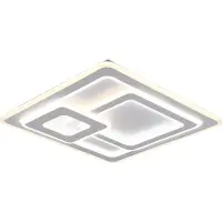 TRIO Lighting LED taklampa Mita, dimbar, Vitt / opal, Vardagsrum / matsal, Metall, Modern, LED-taklampa