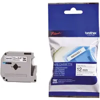 Brother M-K231S Märkband Plast Bandfärg: Vit Skriftfärg: Svart 12 mm 4 m