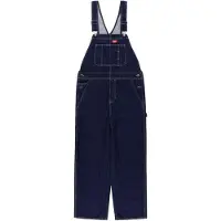 Dickies Men's Loose Denim Bib Rinsed