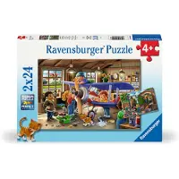 Ravensburger Airplane & Train Repairs 2x24 Pussel bitar,