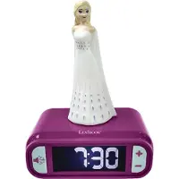 Lexibook Väckarklocka med nattljus 3D-design Frozen Elsa och ljudeffekter