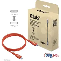 Club 3D USB-C Kabel USB 2.0 USB-C-kontakt 1.00 m Orange CAC-1511