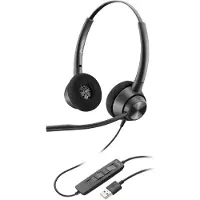 HP Poly EncorePro 310 USB-A Headset On-ear headset Sladd Svart Brusreducering för mikrofon Telefon