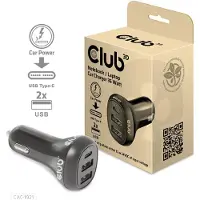 Club 3D CAC-1921 USB-laddare 36 W 2x USB-A, 1x USB-C Svart Inomhus