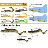 Savage Gear 3d Burbot Fast Sinking Mjukt Bete 75g 250 Mm