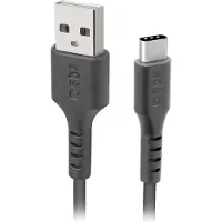 SBS TECABLETC220K USB-A - USB-C-kabel 2 m - Svart