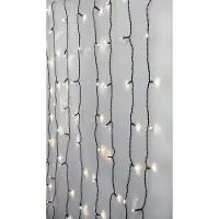 Star Trading ljusgardin 1,3x1,3m Crispy Ice White