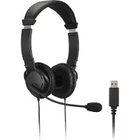 Kensington USB Hi-Fi Headphones - Hörlurar med mikrofon - på örat - kabelansluten - USB