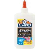 ELMER'S Elmers vita PVA -lim | 225 ml | Tvttbar och barnvnlig | Perfekt fr att gra slem och hantverk
