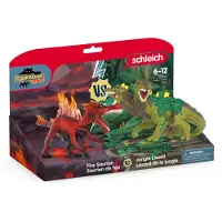 Schleich Eldrador Fire Saurian och Jungle Lizard