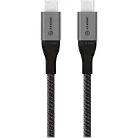 Alogic Super Ultra - USB-kabel - USB-C (hane) till USB-C (hane) - USB 2.0 - 5 A - 30 cm - rymdgrå