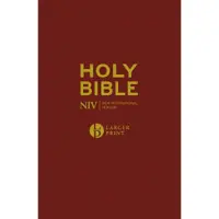 NIV Larger Print Burgundy Hardback Bible