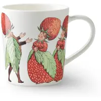 Design House Stockholm Elsa Beskow Mugg med Handtag Familjen Jordgubbe 40 cl, Design House Stockholm