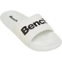Bench Unisex Vuxen Logotyptryckt Syntetgummi Casual Slides (Vit)