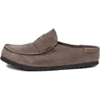 Birkenstock Pantolette 'Naples' gyttjefärgad