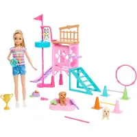Barbie Stacie Till Räddningen Valpträningspark Docka