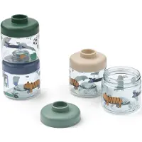 Liewood Dominique Tritan Snacksboxar 100 ml 4-Pack Fun/Beach blue Liewood