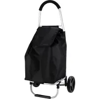 ProWorld shoppingvagn/tvåhjulig bag på hjul 53L med stativ
