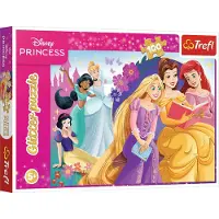 Trefl Disney Princess Pussel 100 Bitar Glitter Trefl