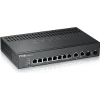 Zyxel GS2220-10 - Switch - Administrerad - 8 x 10/100/1000 + 2 x kombinations-Gigabit SFP - rackmonterbar, väggmonterbar