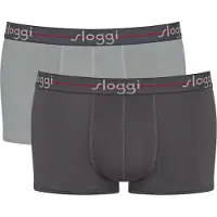 Sloggi Boxershorts 'Men Start' antracit / ljusgrå / röd