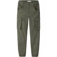 Name it Cargo Byxor - NitBamgo - Noos - Deep Lichen Green - - 9 år (134) - Byxor - Bomull