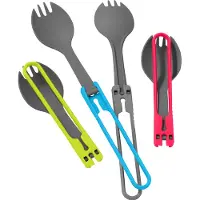 MSR - Kök - Folding Spork Kit - 4pc Red/Gray/Blue/Green för Unisex - Röd
