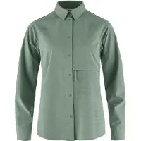 Fjällräven - Vandringskläder dam - Abisko Trekking Shirt W Patina Green för Unisex - Storlek XS - Grön