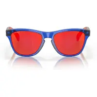 Oakley - Solglasögon - Frogskins XXS Crystal Blue Prizm Ruby för Unisex - Blå