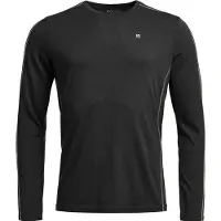 Ortovox - Underställ - 185 Rock'N'Wool LS M Black Raven för UnisexUll - Storlek M - Svart
