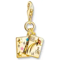 Thomas Sabo Charm Club Charmista Enjoy Wish upon a start letter yellow-gold berlock 2065-414-7