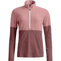 Ortovox 185 Rock'n'Wool Zip Neck, Dam, Rosa