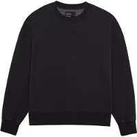 FOX Men's Wordmark Oversized Fleece Crew Black