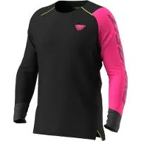 Dynafit - Trail running kläder - Dna Longsleeve M Pink Glo för Unisex - Storlek XL - Rosa