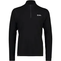 Mons Royale Cascade Merino 1/4 Zip Funktionströja black, S