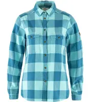 Fjällräven - Övik Heavy Flannel Shirt W Dawn Blue Breeze Blue för UnisexBomull - Storlek L - Blå