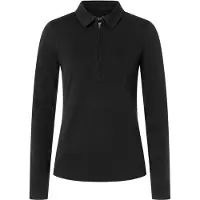 Super.natural Lux Zip Slim Fit Pikétröja Med Lång ärm