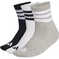 Adidas Sportsockor 'Ess' gråmelerad / svart / vit