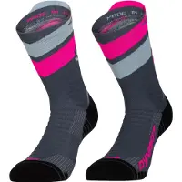 Dynafit - Trail running kläder - Ultra Crew Socks Cinder Pink Glo för Unisex - Storlek 43-46 - Rosa