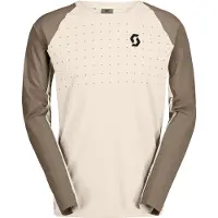 SCOTT - MTB-kläder - Trail Vertic Pro LS Tee M Cotton White Toast Beige för Unisex - Storlek M - Vit