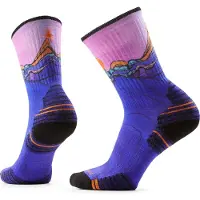 Smartwool Hike Targeted Cushion Mountain Sunrise Print Crew-strumpor