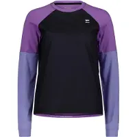 Mons Royale - MTB-kläder dam - Tarn Merino Wind Jersey W Skyline/Bloom/Black för UnisexUll - Storlek S - Lila