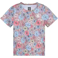 Color Kids T-shirt - Brudklänning Rose m. Blommor - - 5 år (110) - T-shirt